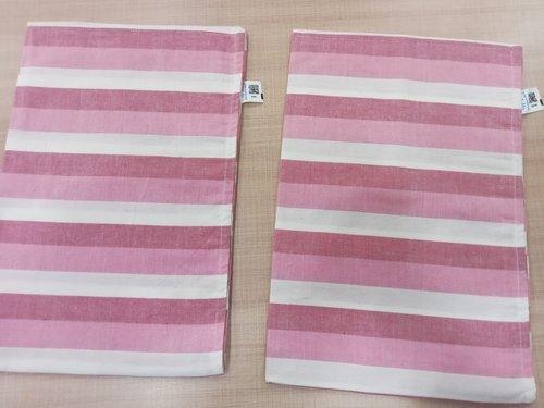 BEDSHEET STRIPE 90X108 2 PILLOW COVER